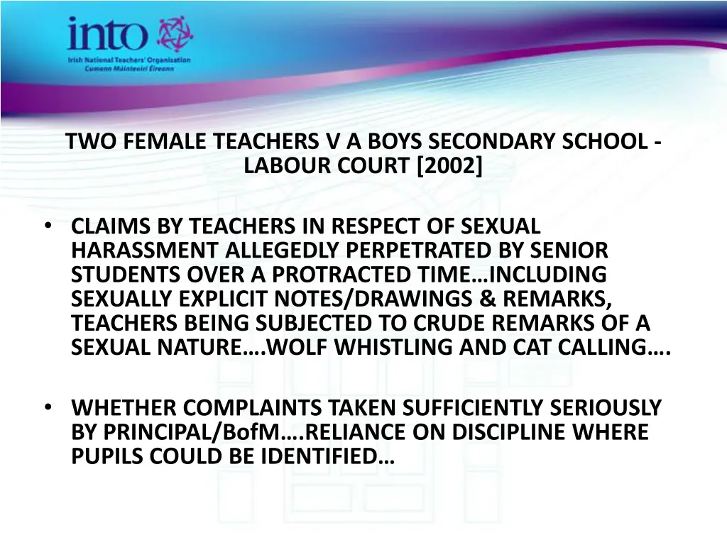 two female teachers v a boys secondary school