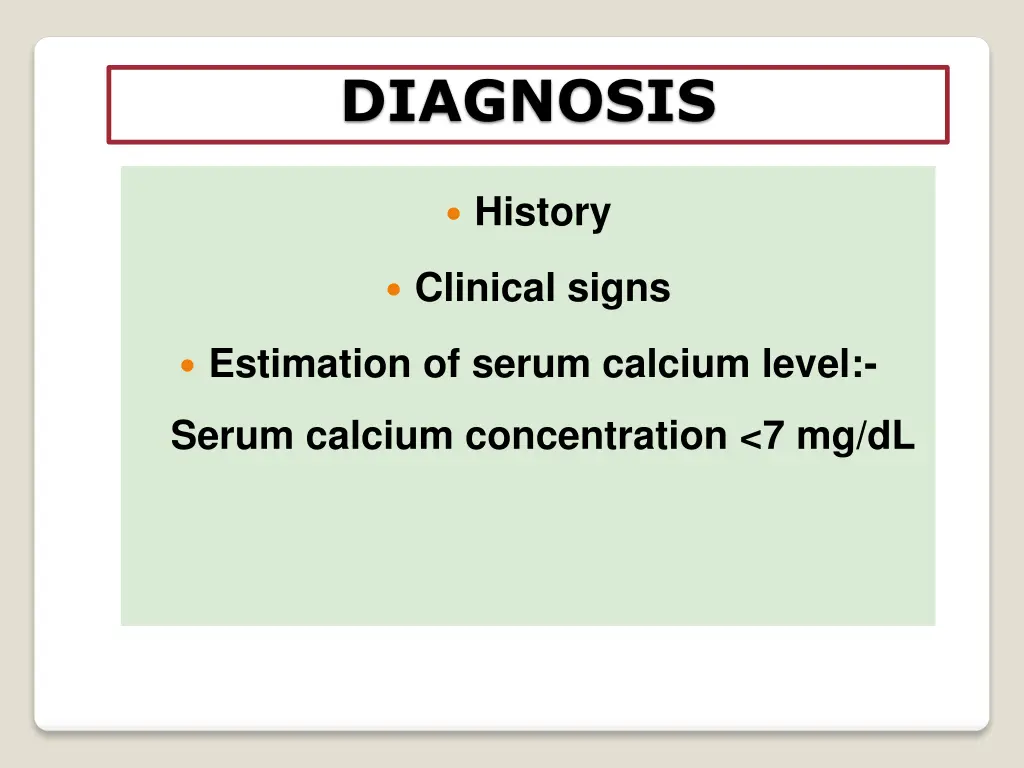 diagnosis