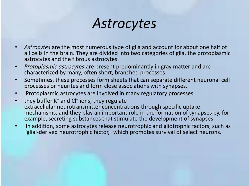 astrocytes