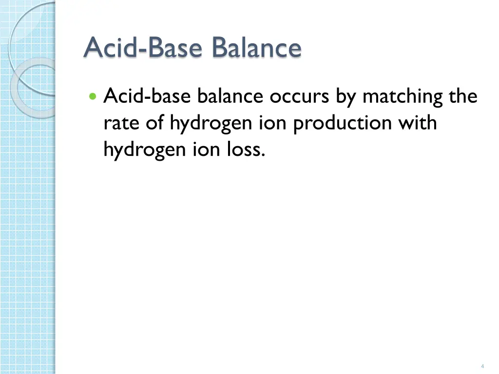 acid base balance