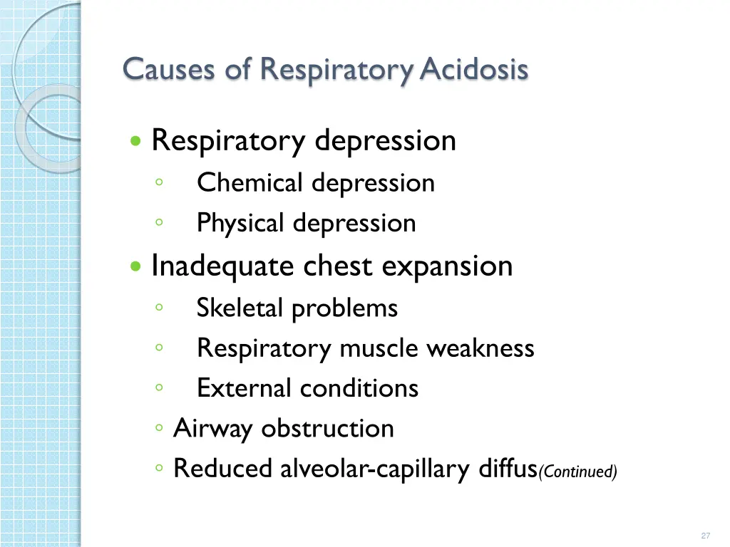 causes of respiratory acidosis