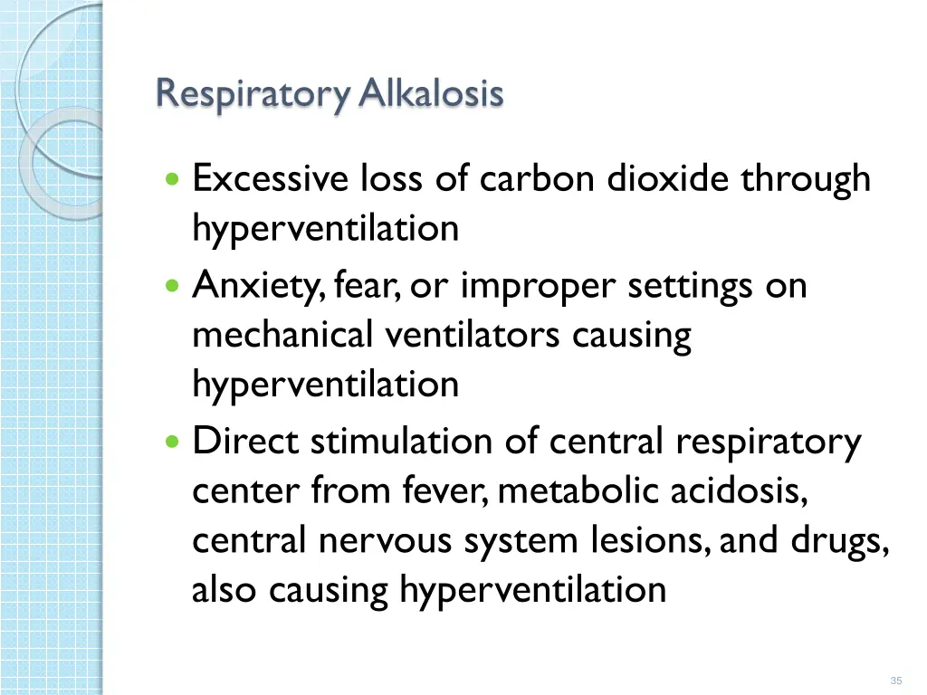 respiratory alkalosis