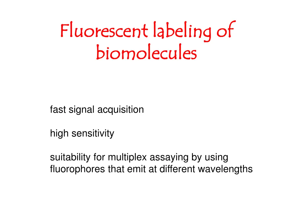 fluorescent labeling of fluorescent labeling