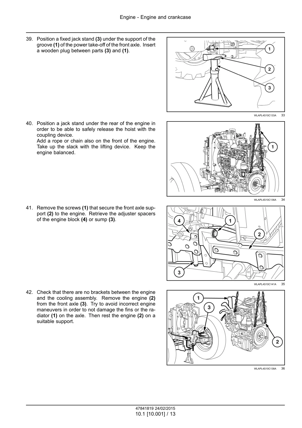 engine engine and crankcase 10