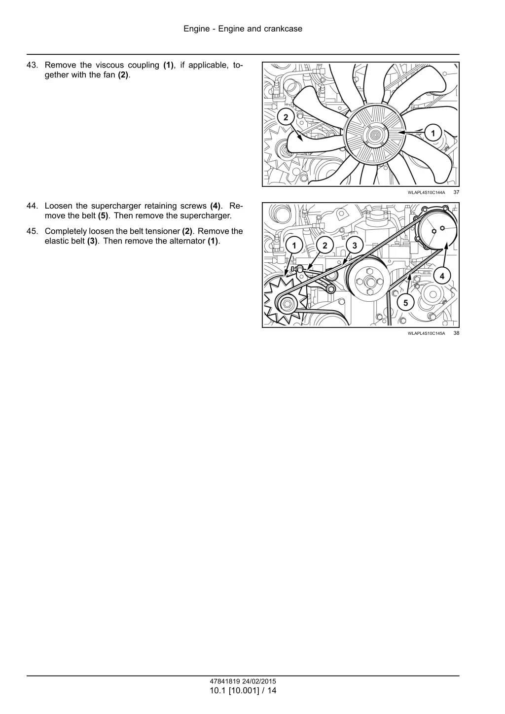 engine engine and crankcase 11