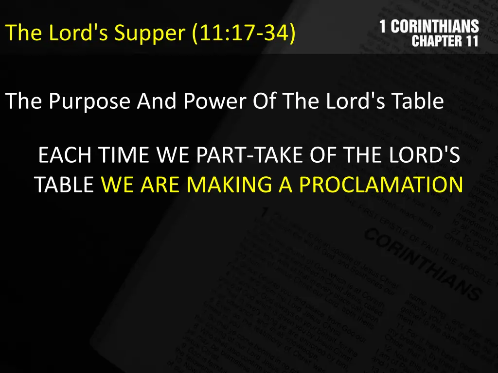 the lord s supper 11 17 34 1