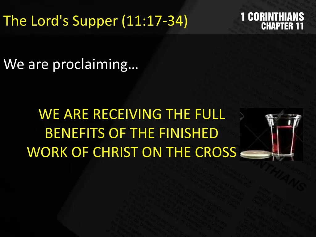 the lord s supper 11 17 34 11