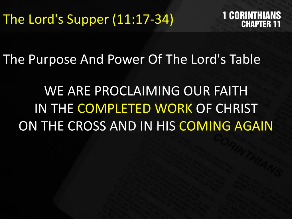 the lord s supper 11 17 34 2