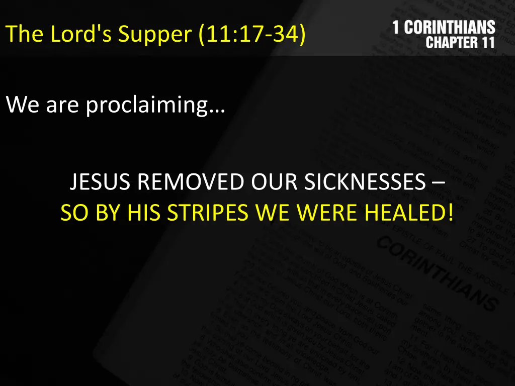 the lord s supper 11 17 34 5