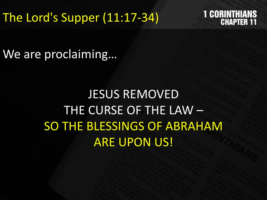 the lord s supper 11 17 34 7