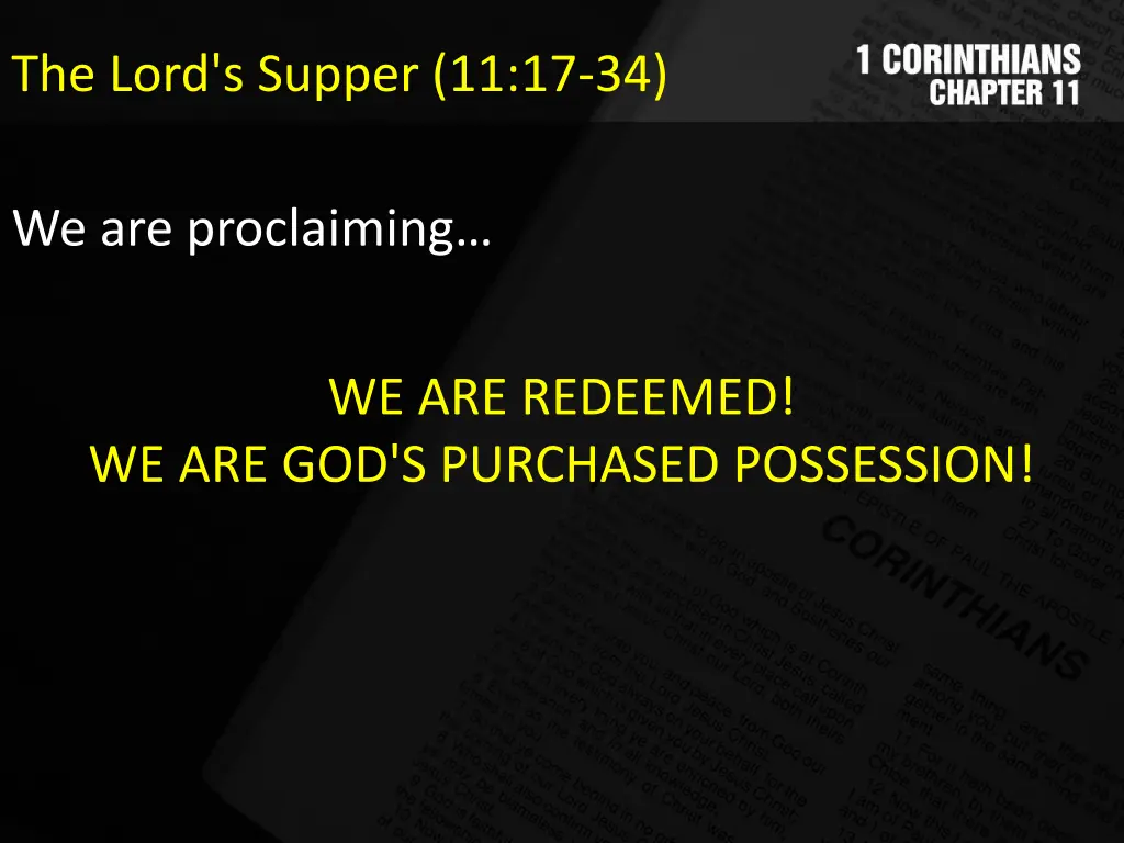 the lord s supper 11 17 34 9