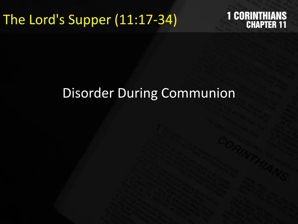 the lord s supper 11 17 34