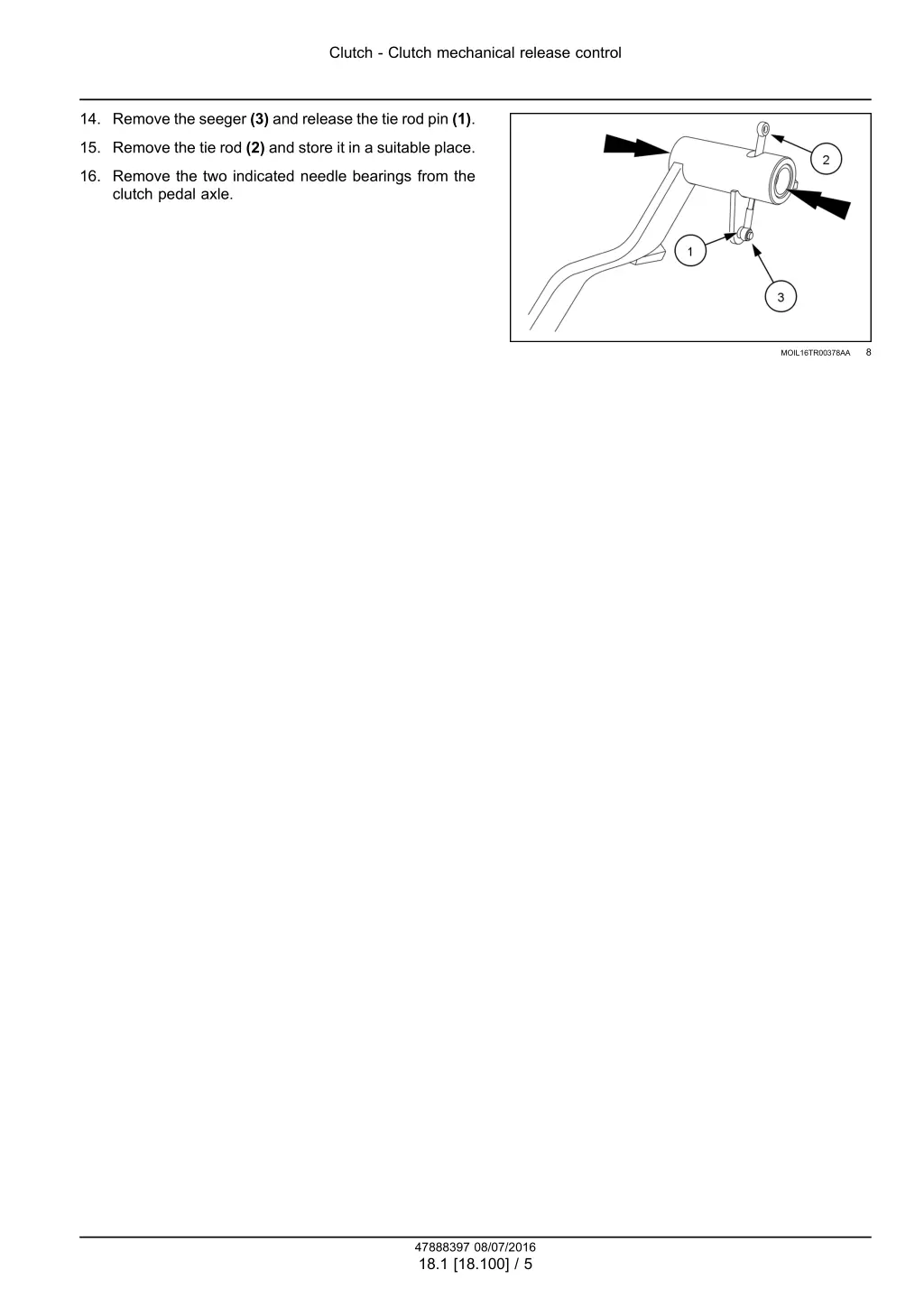 clutch clutch mechanical release control 2