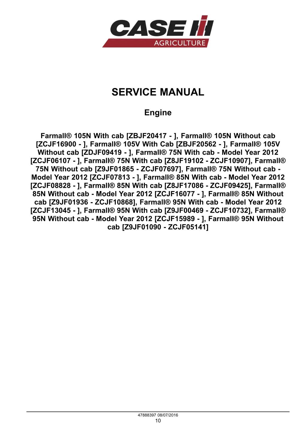 service manual 1