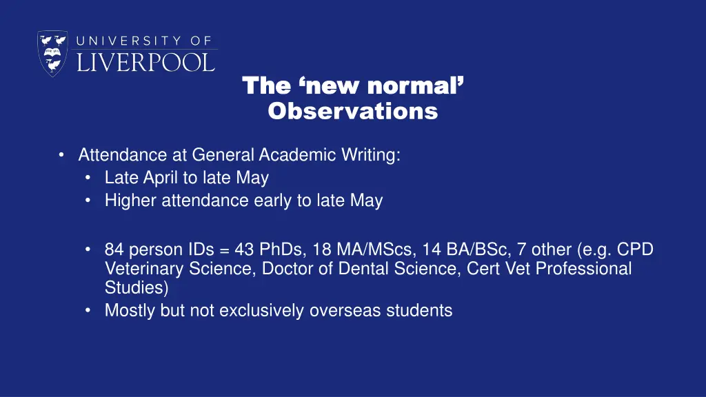 the new normal the new normal observations