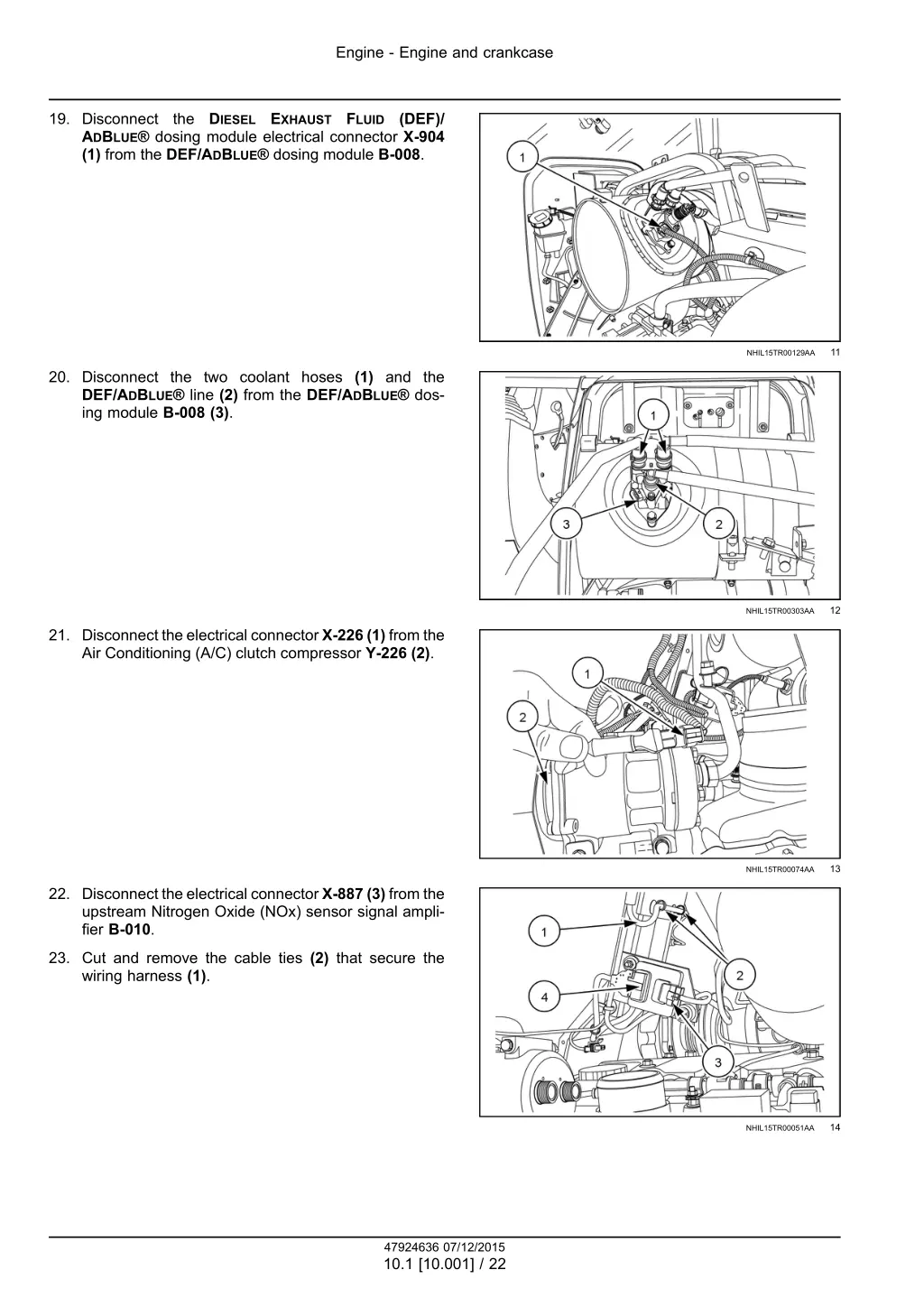 engine engine and crankcase 19