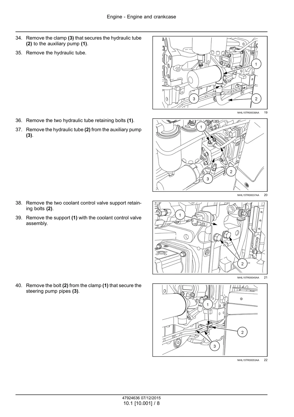 engine engine and crankcase 5