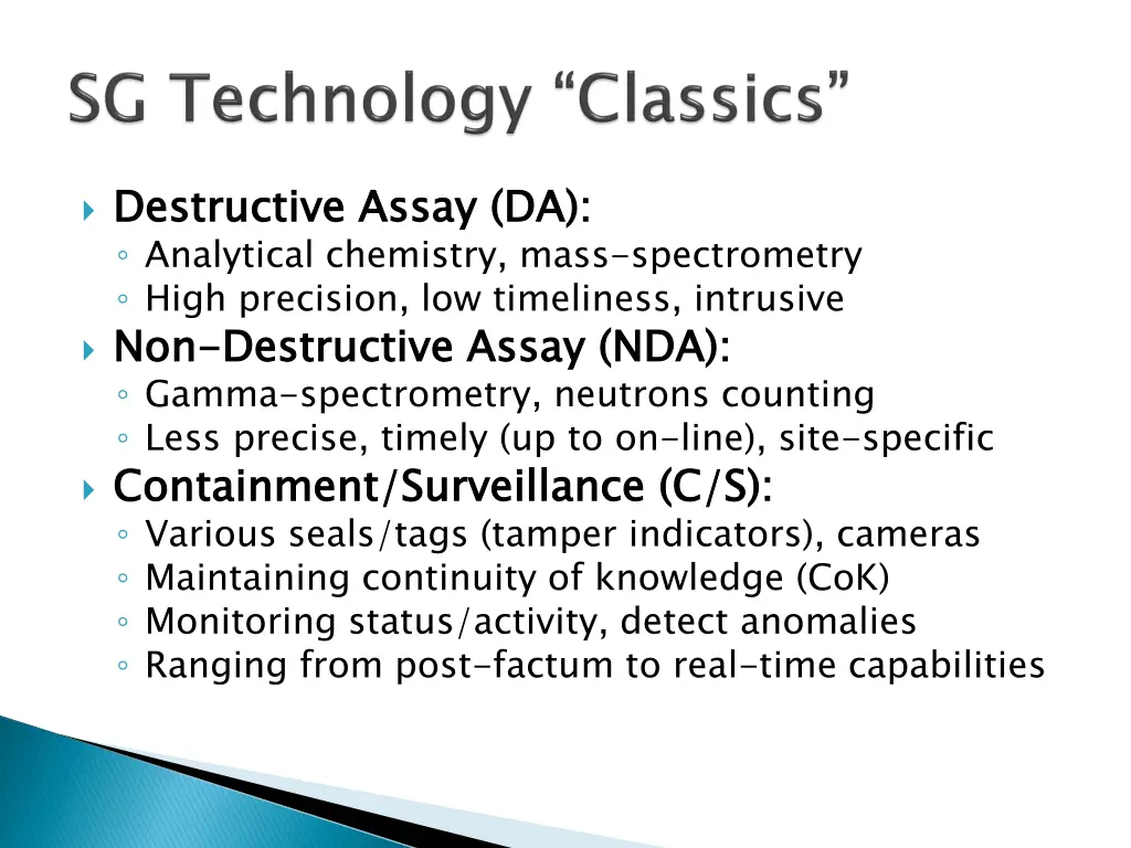 destructive assay da analytical chemistry mass