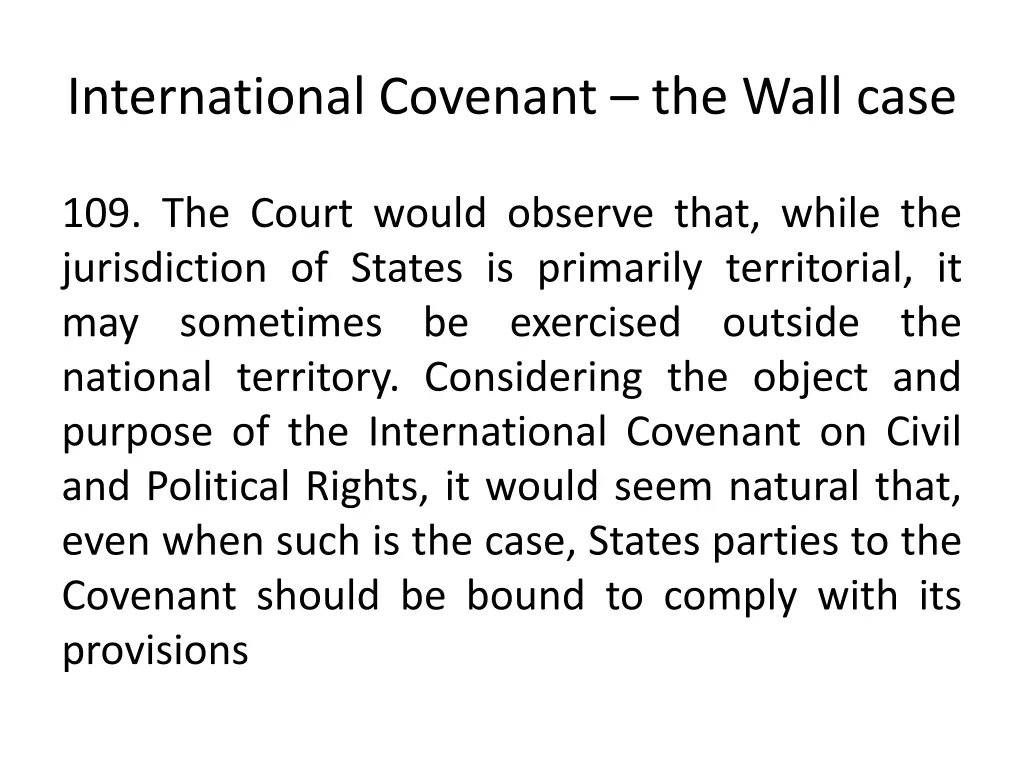 international covenant the wall case 1