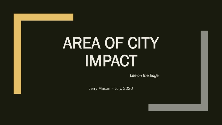 area of city area of city impact impact