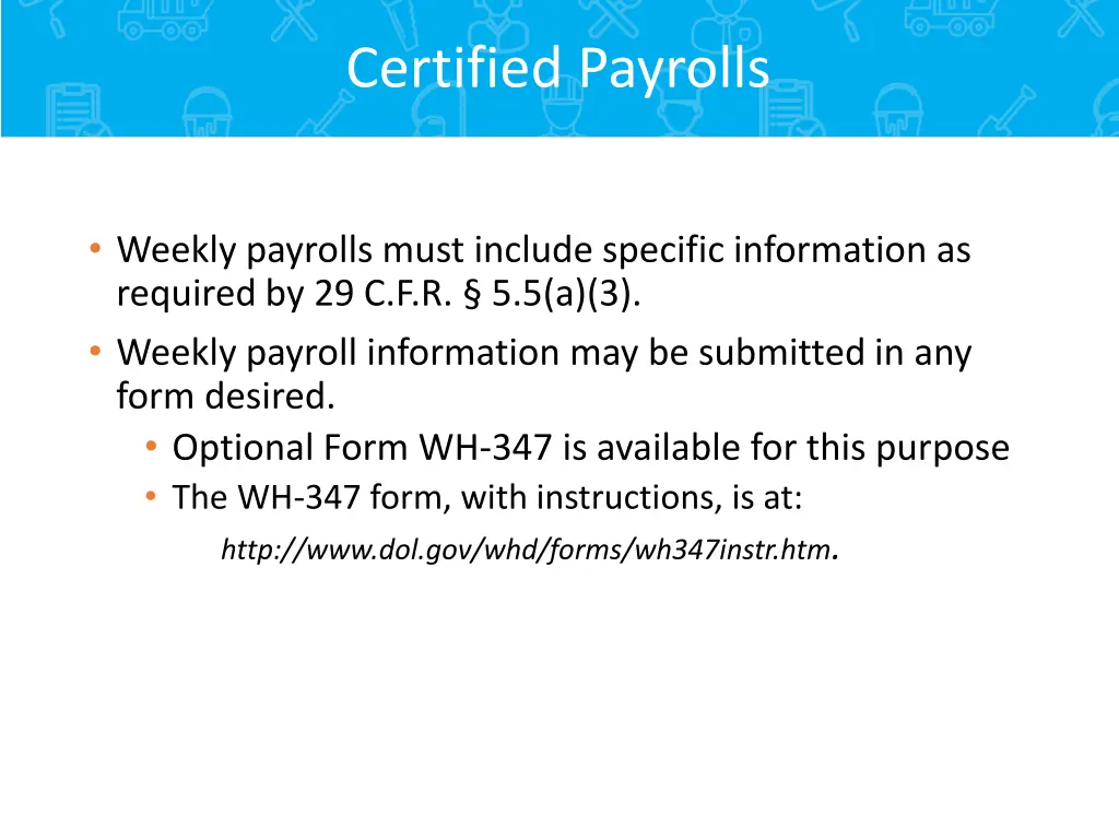 certified payrolls 1