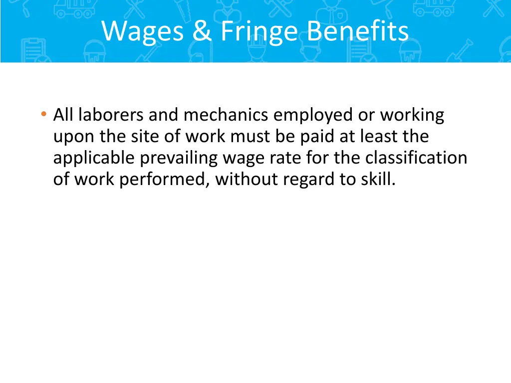 wages fringe benefits