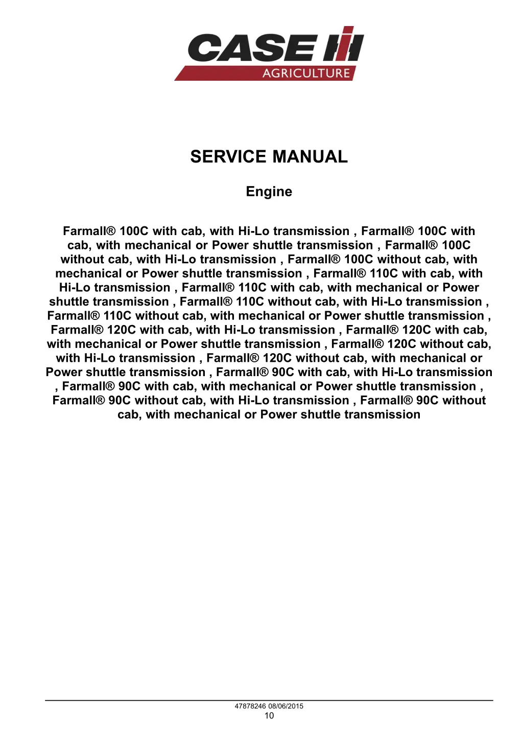 service manual 1