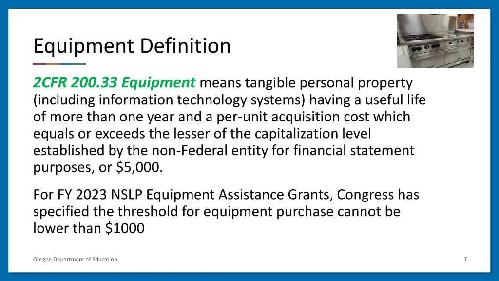 equipment definition