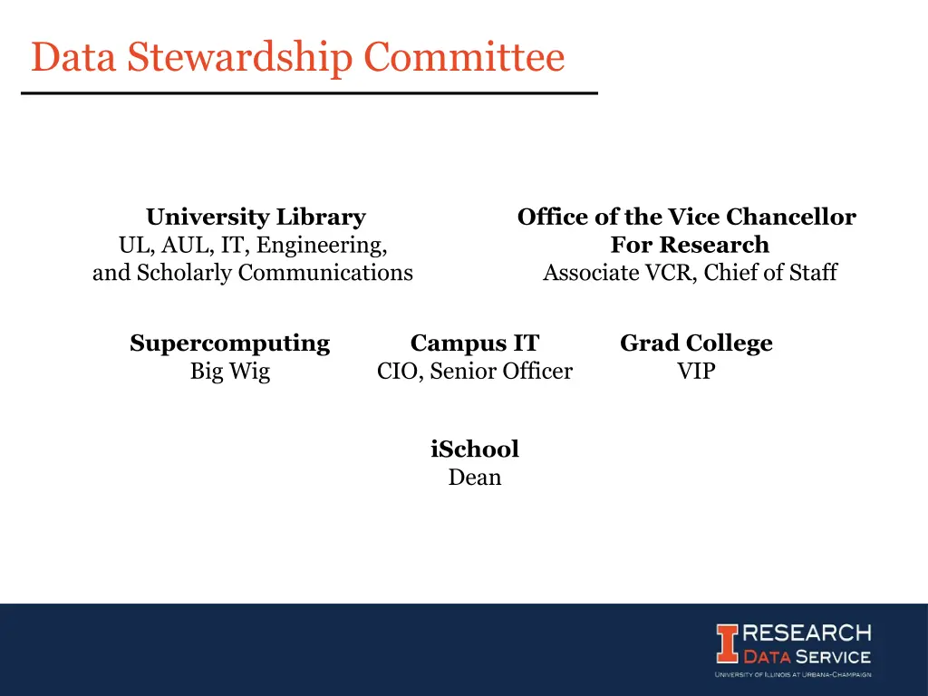 data stewardship committee