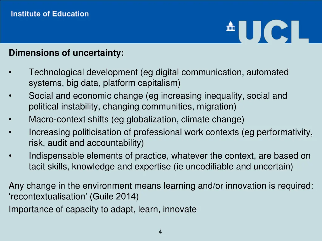 dimensions of uncertainty