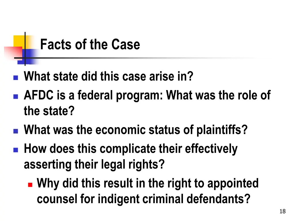 facts of the case