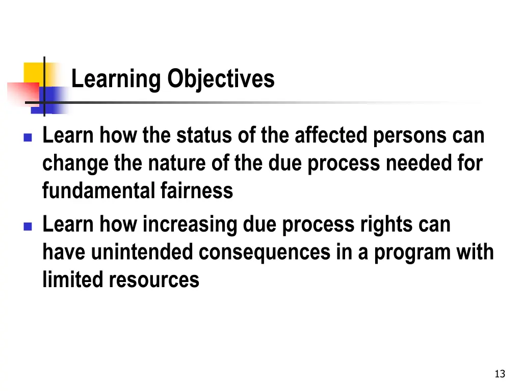 learning objectives