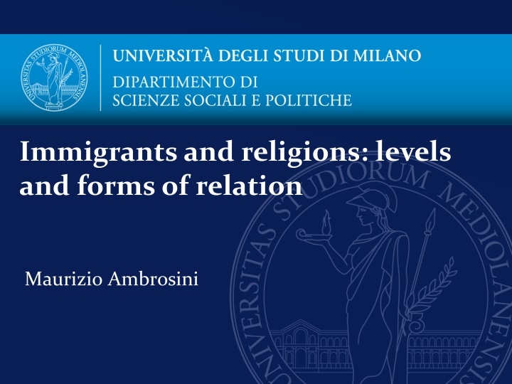 immigrants and religions levels and forms