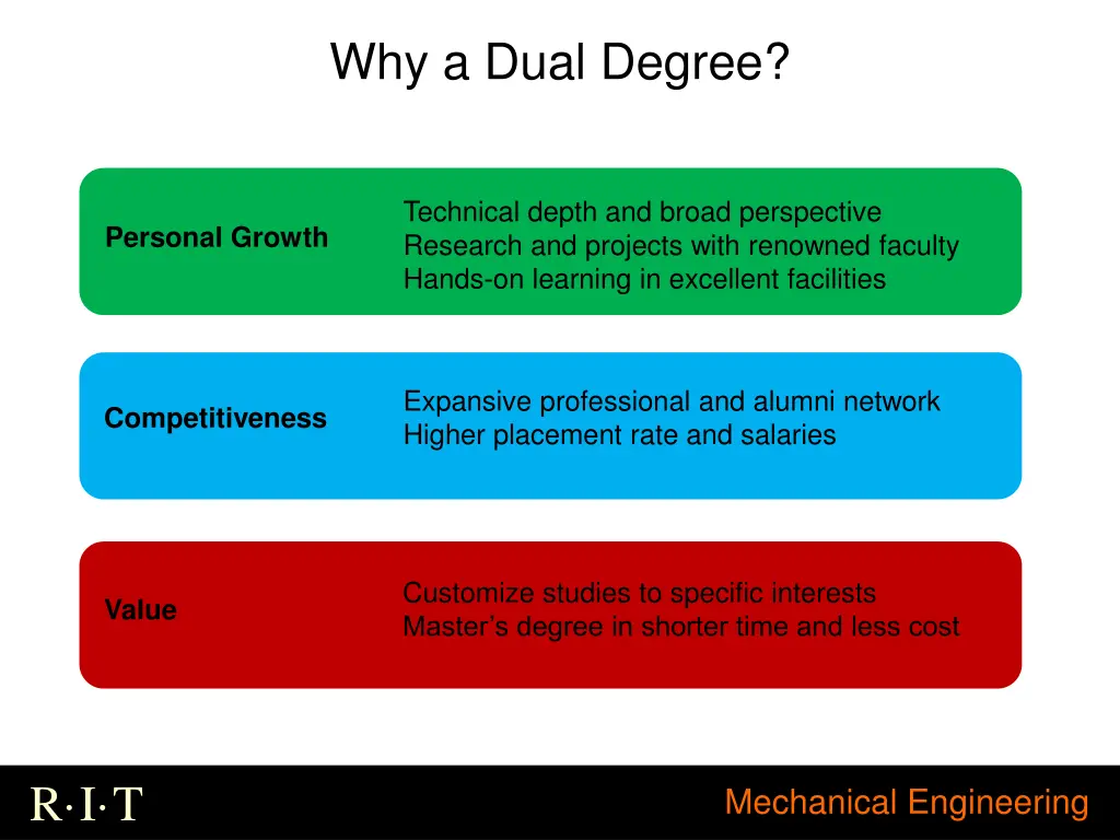 why a dual degree