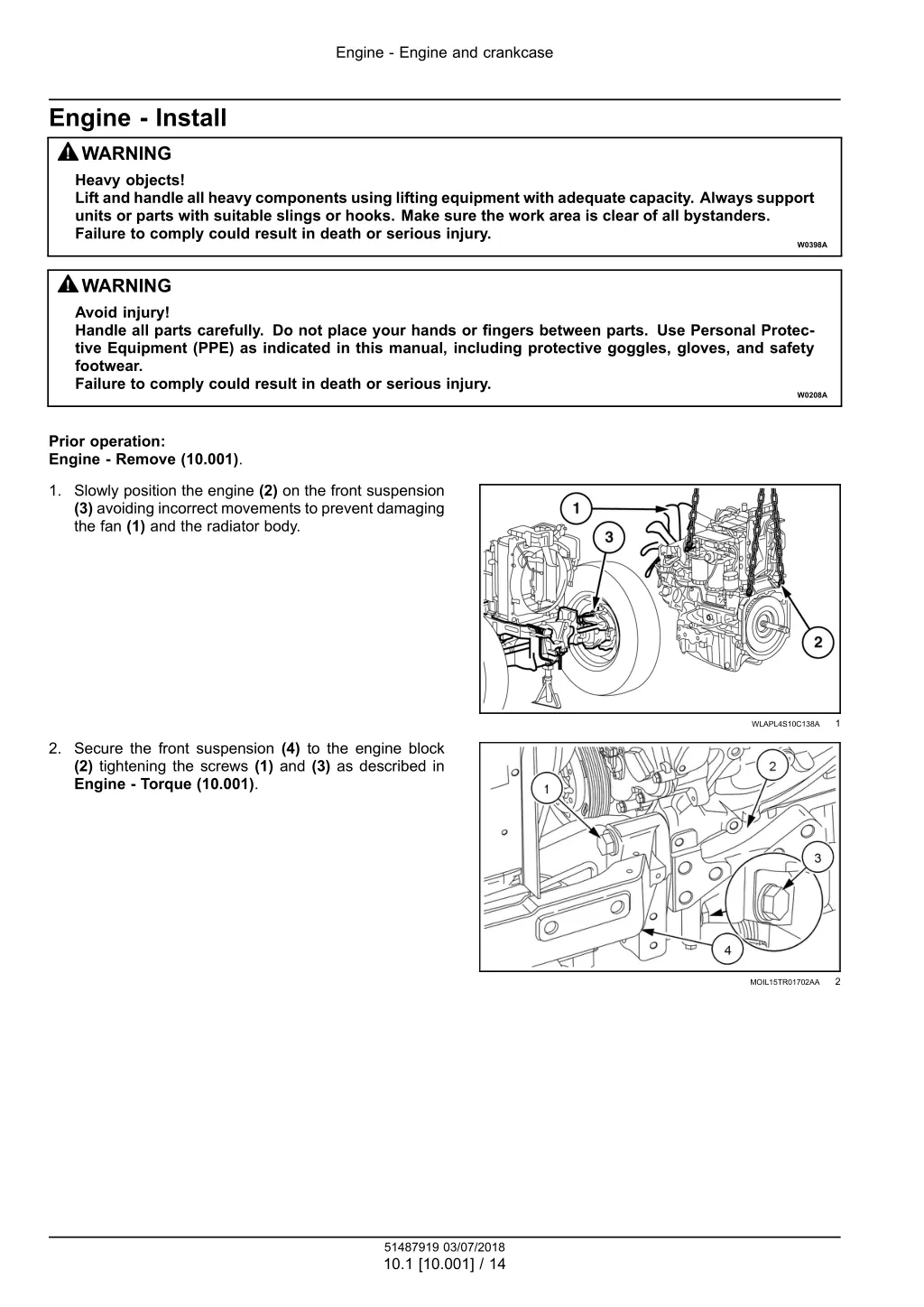 engine engine and crankcase 11