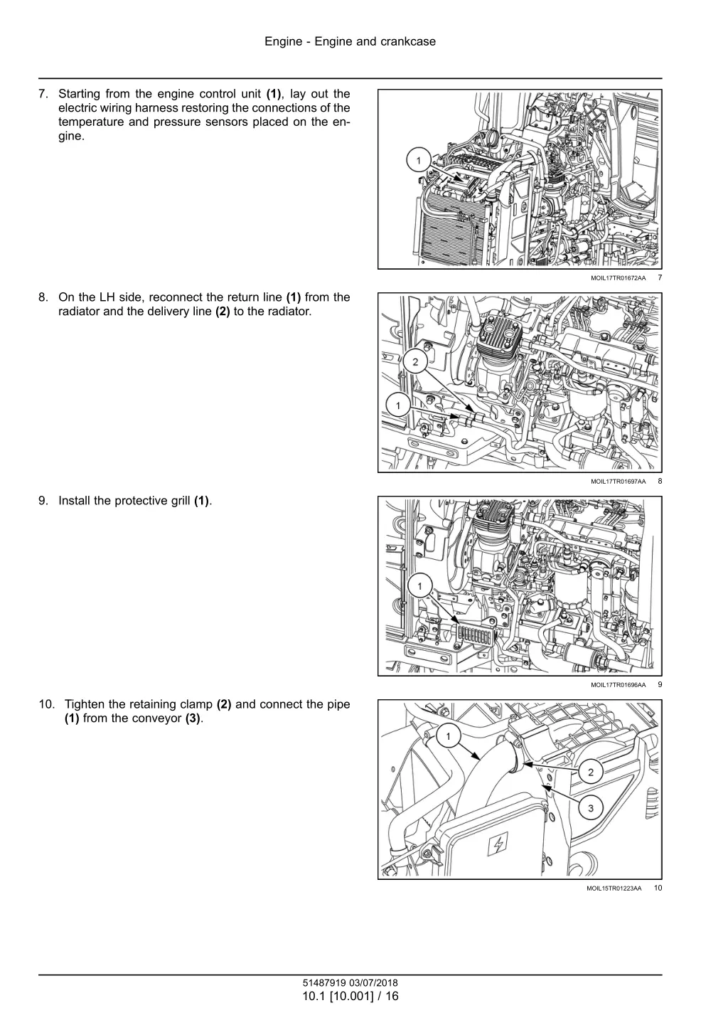 engine engine and crankcase 13