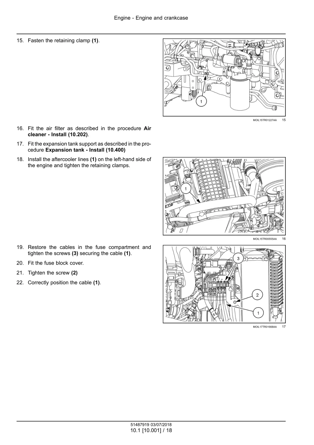 engine engine and crankcase 15