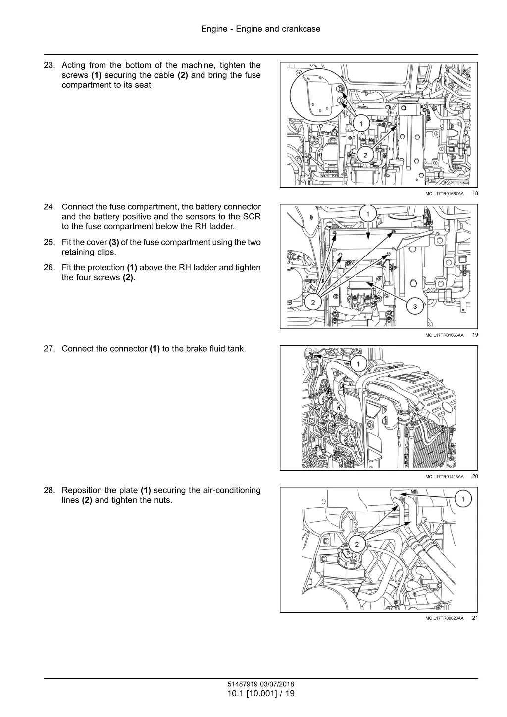 engine engine and crankcase 16