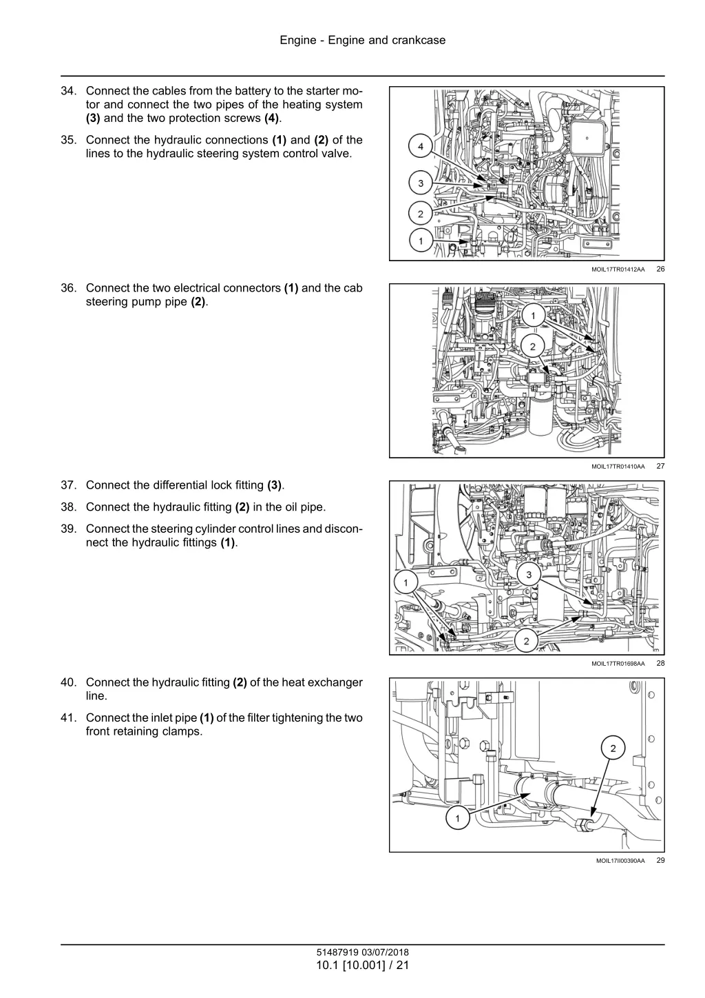 engine engine and crankcase 18