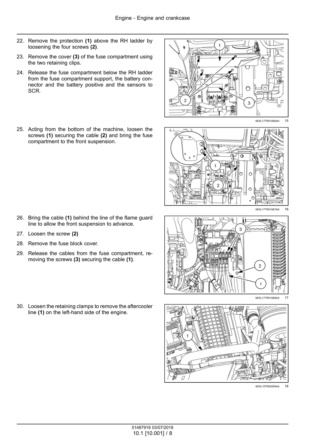 engine engine and crankcase 5