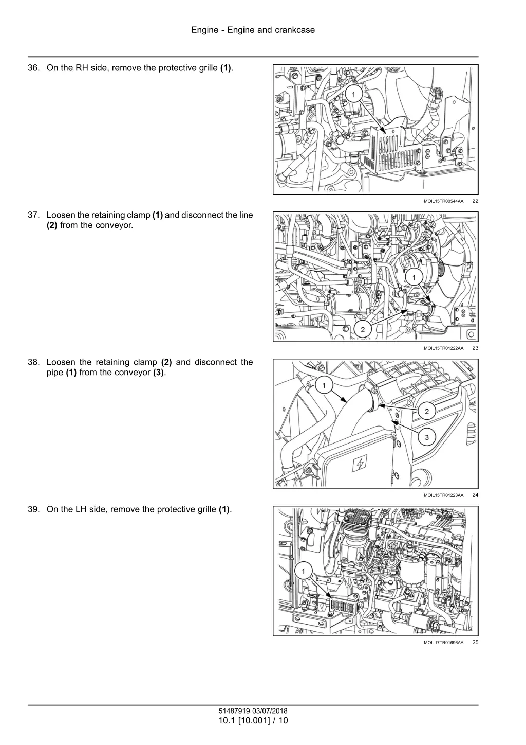 engine engine and crankcase 7