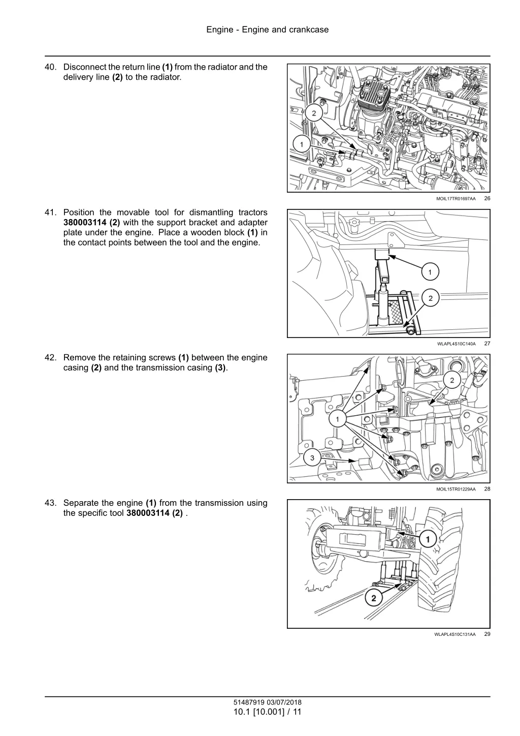 engine engine and crankcase 8