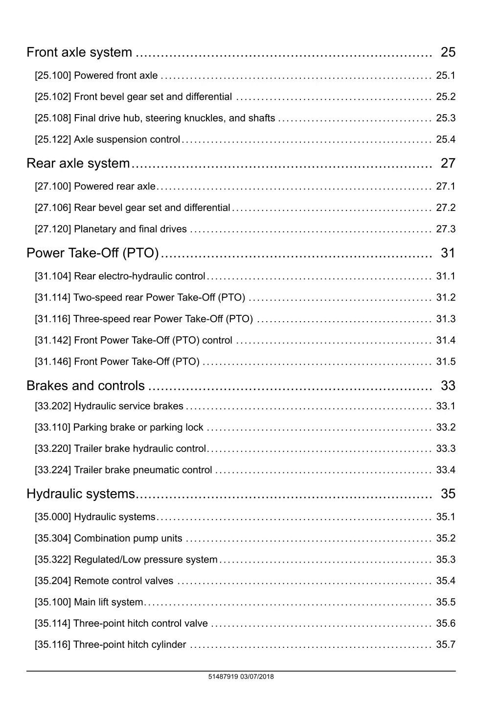 front axle system 25