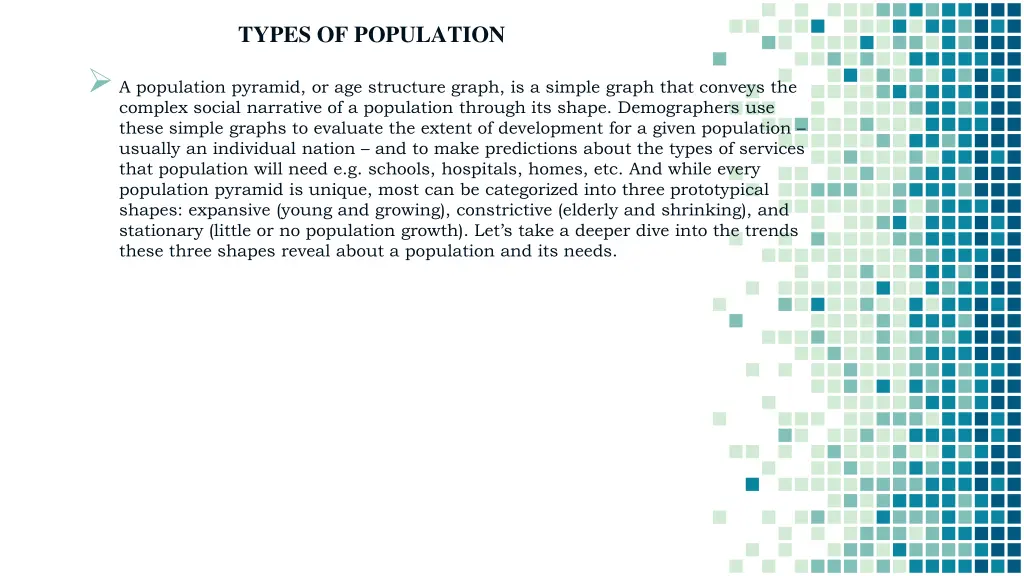 types of population