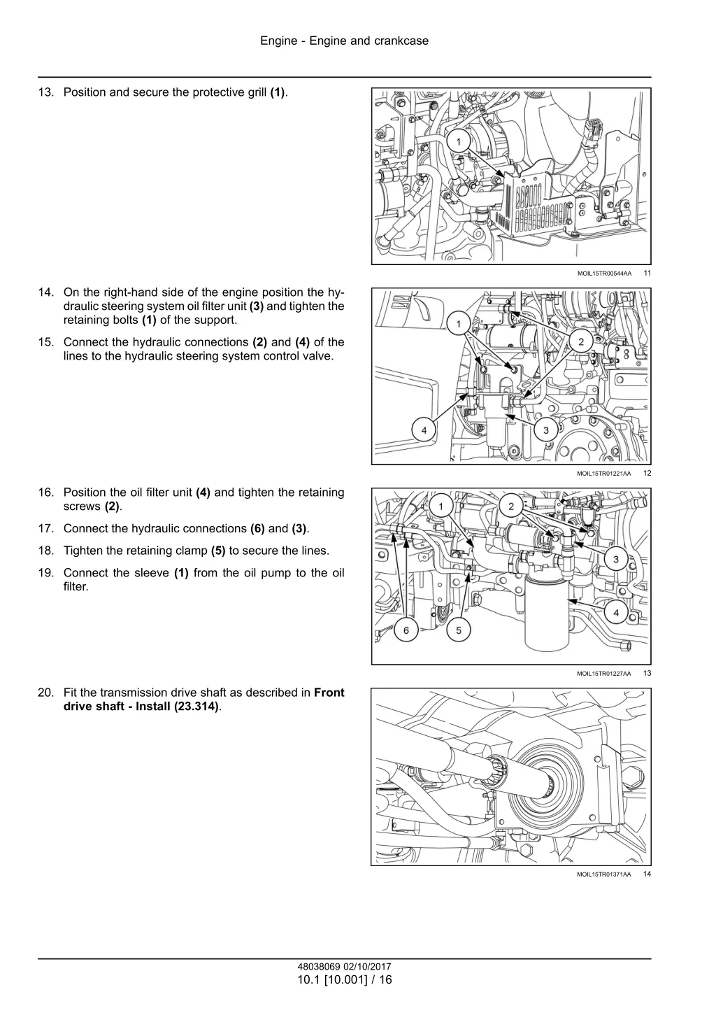 engine engine and crankcase 13