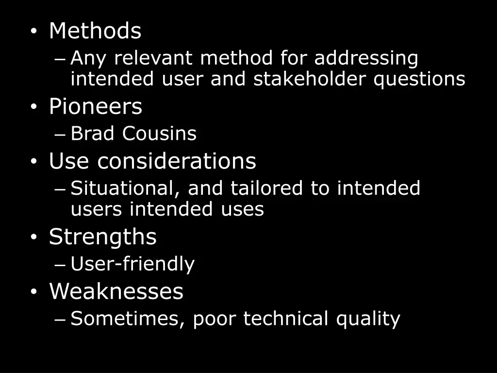 methods any relevant method for addressing 1