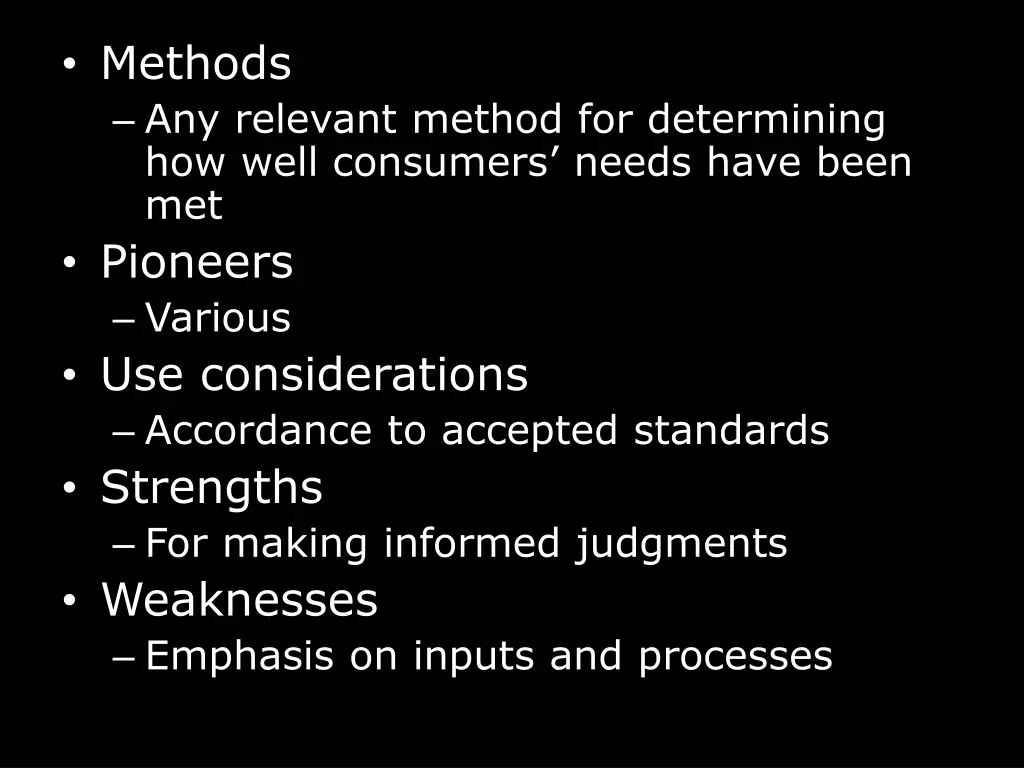 methods any relevant method for determining 2