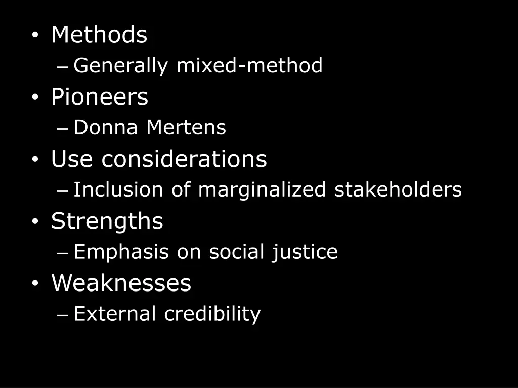 methods generally mixed method pioneers donna