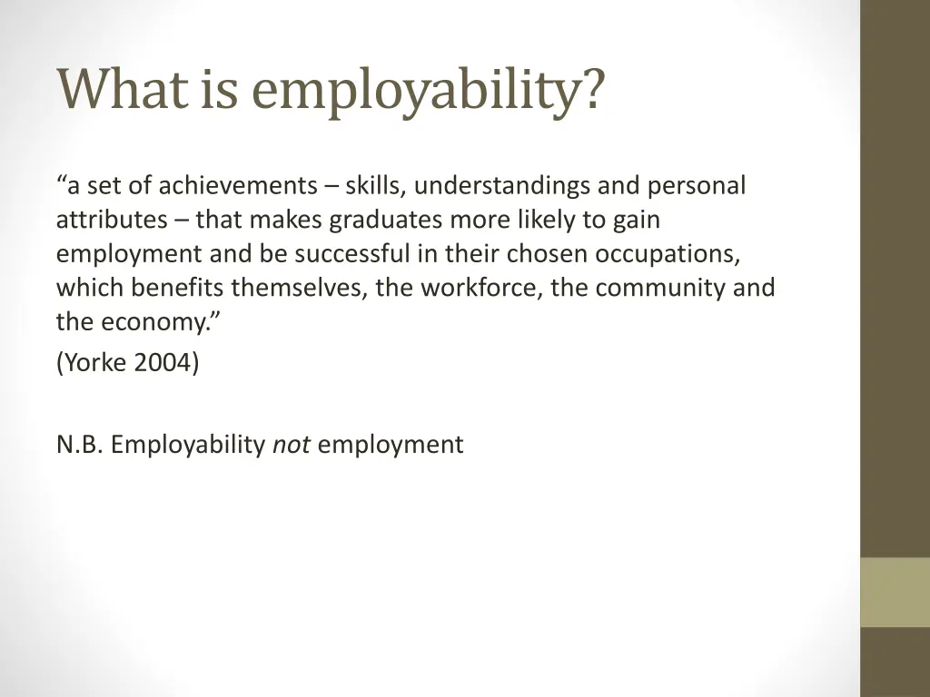 what is employability