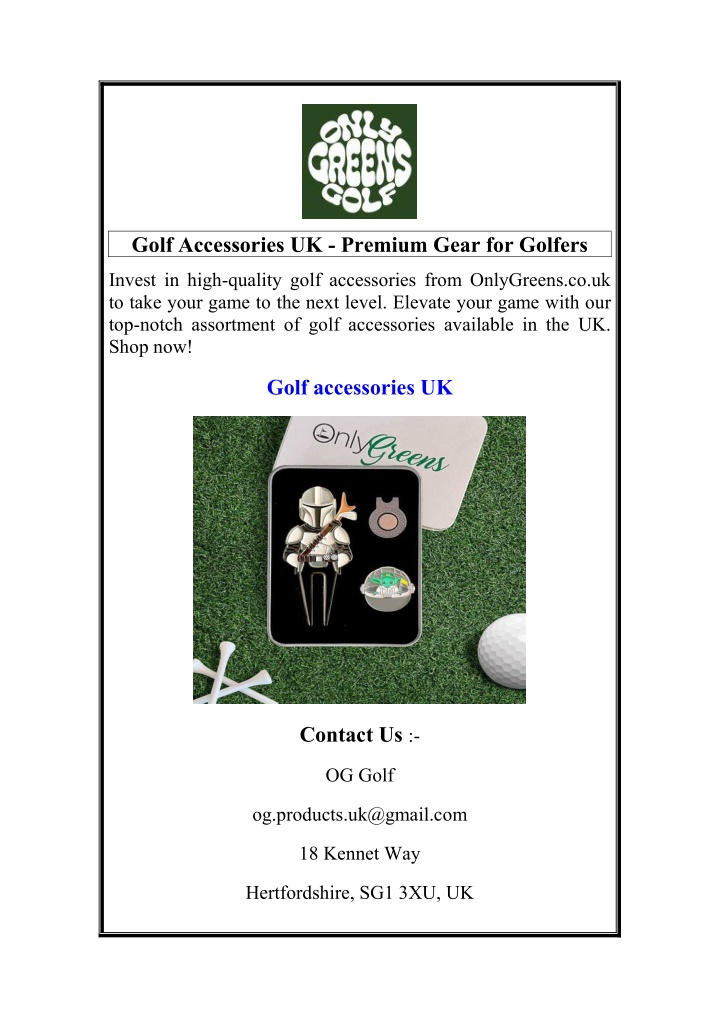 golf accessories uk premium gear for golfers